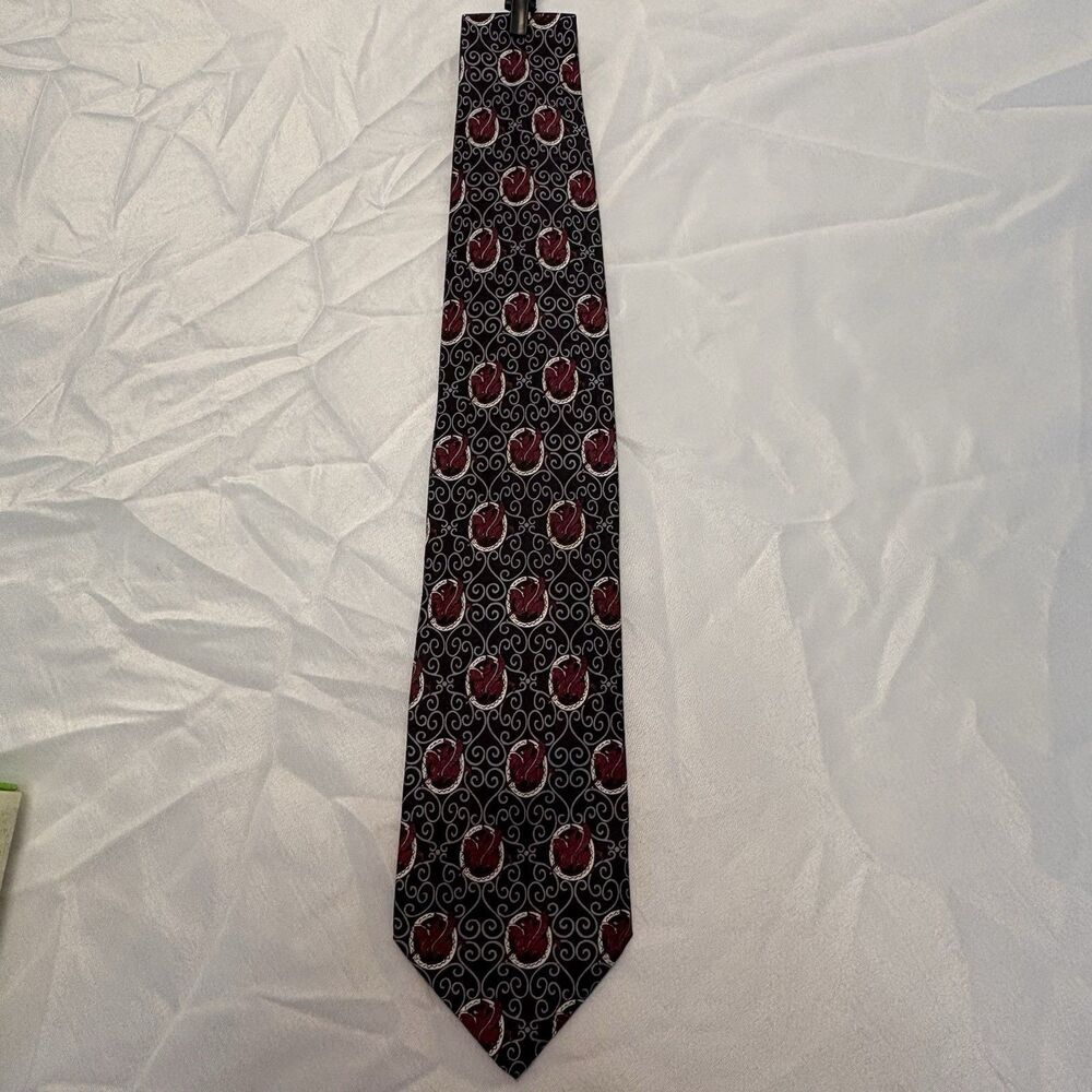 Christian Dior Monsieur Red Silk Tie